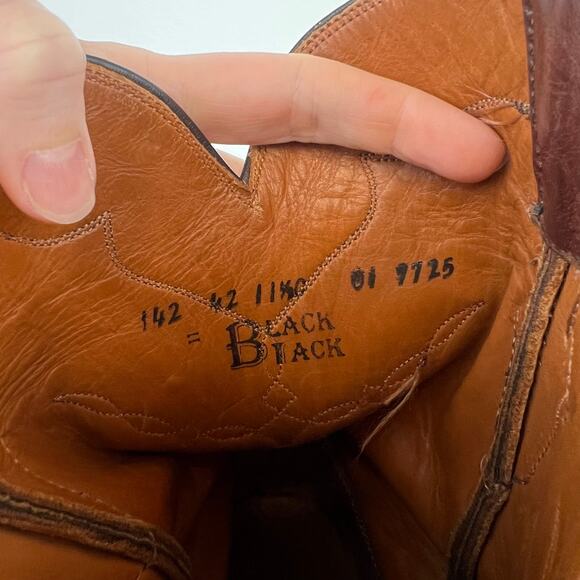 Black Jack Mens Brown Mad Dog Goat Round Toe Roper Boots (Sz 11.5) - Picture 7 of 15